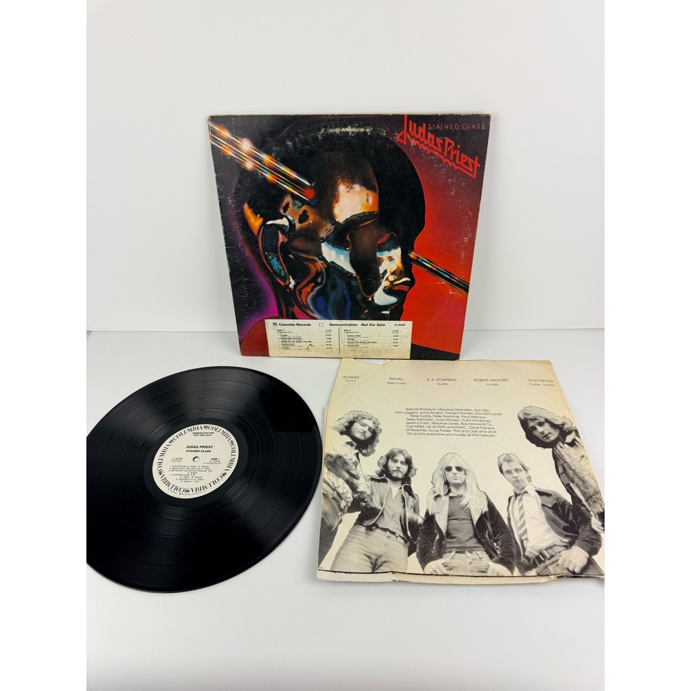 Judas Priest Stained Class Vinyl LP White Label PROMO 1978 Columbia JC 35296